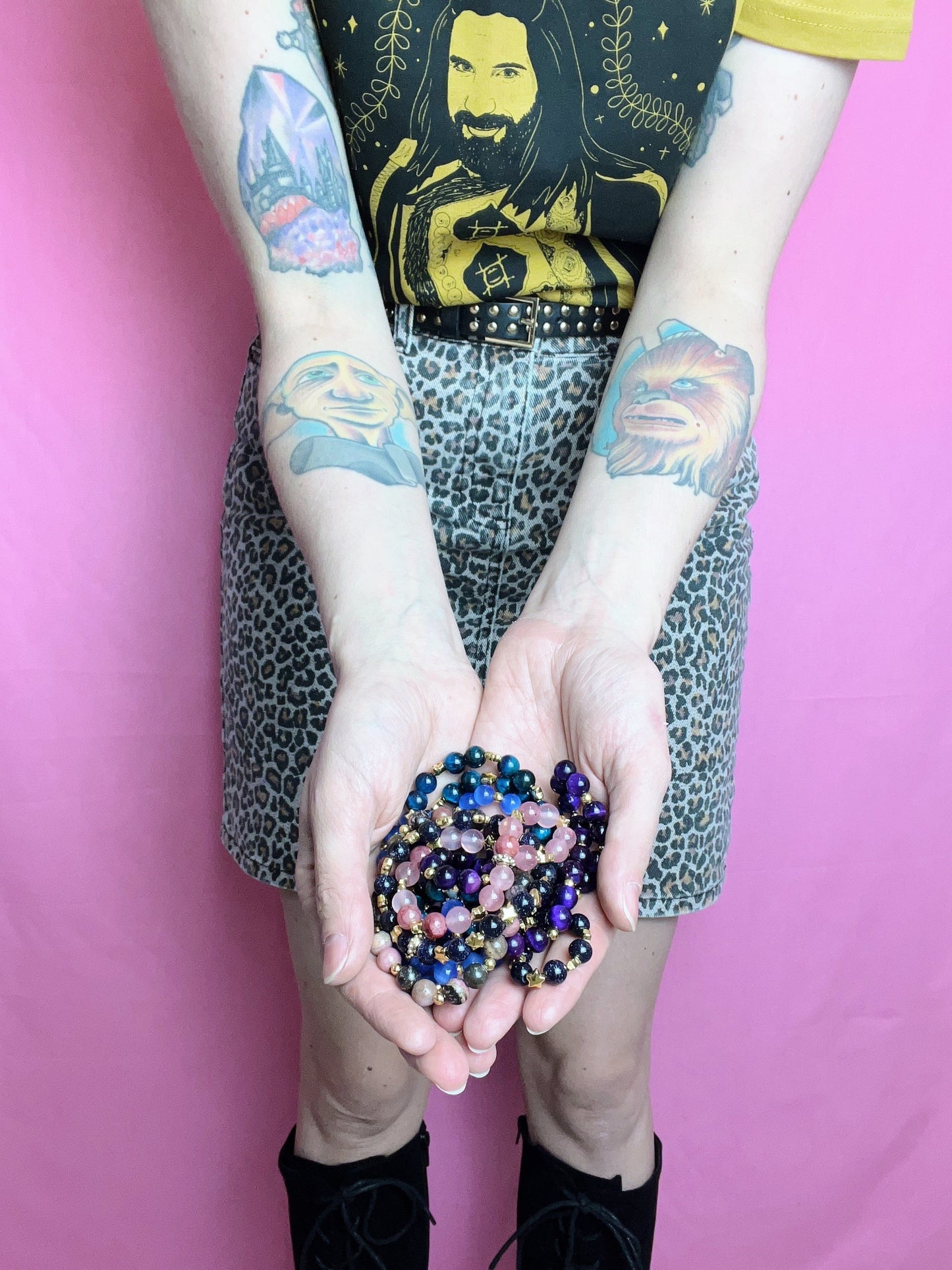 PALE BLUE SELENITE BRACELET