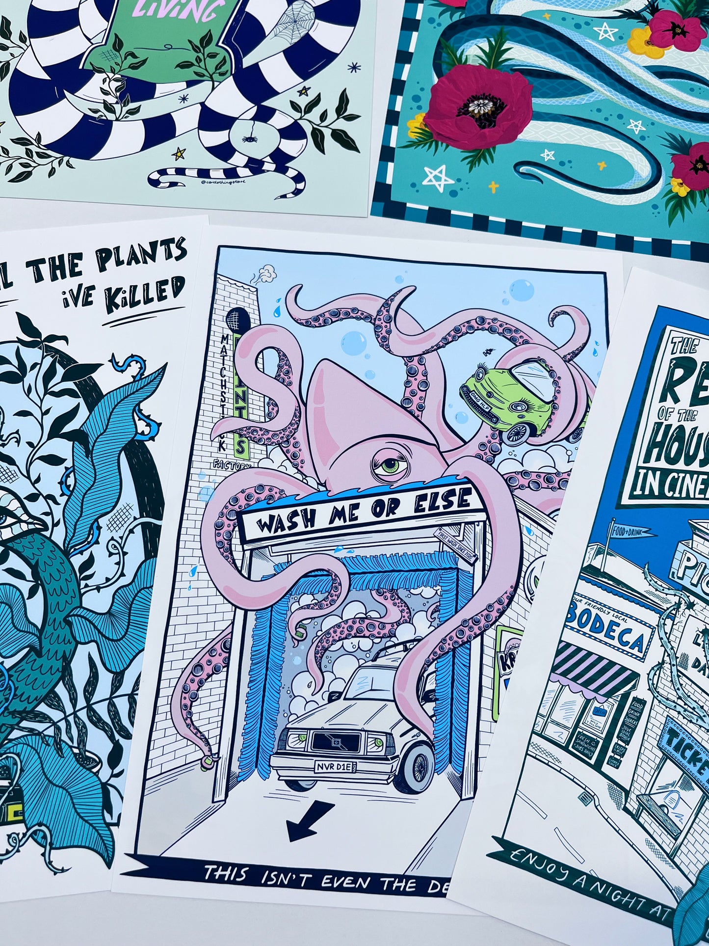 KRAKEN CAR WASH PRINT