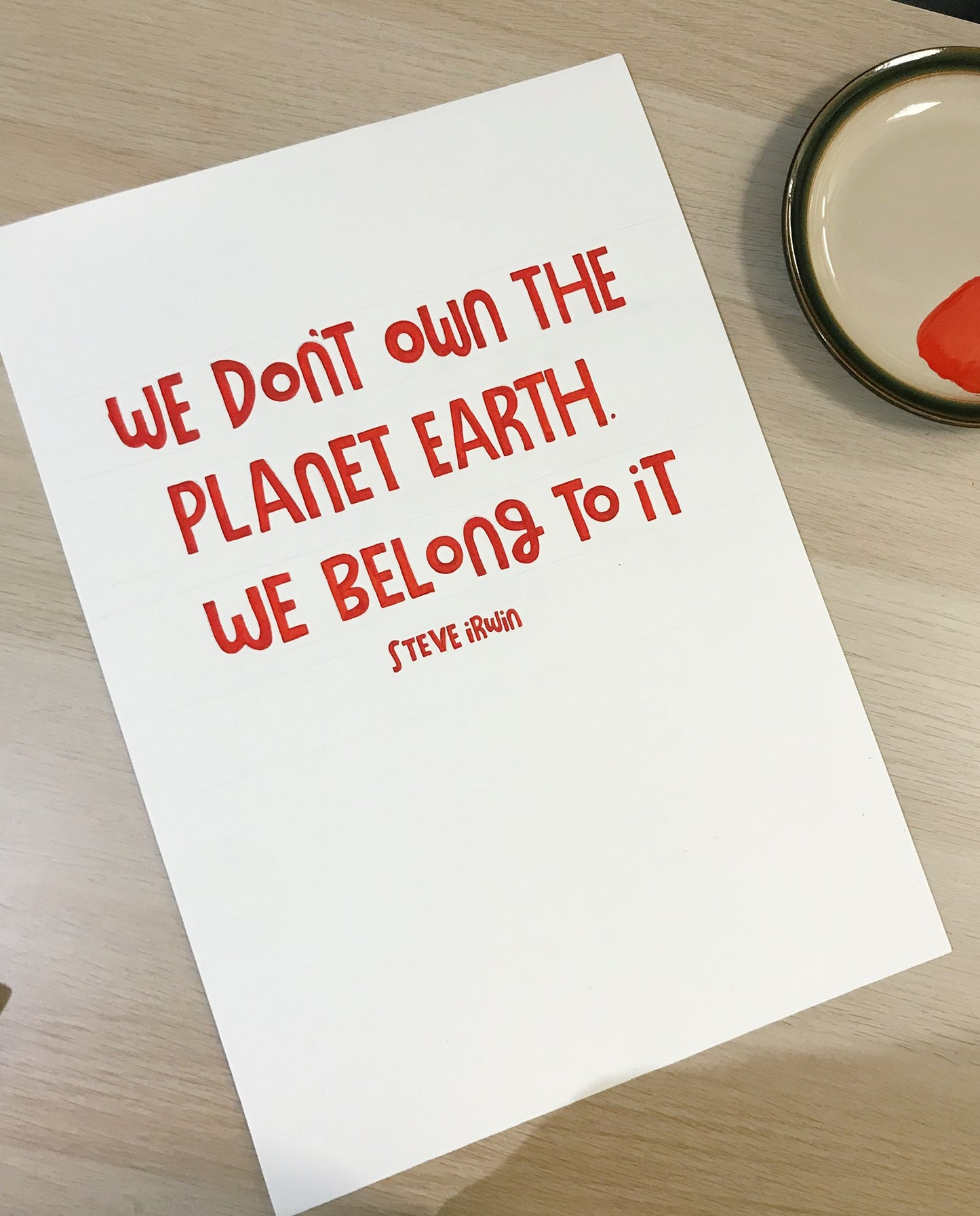 WE DON'T OWN THE PLANET EARTH PRINT