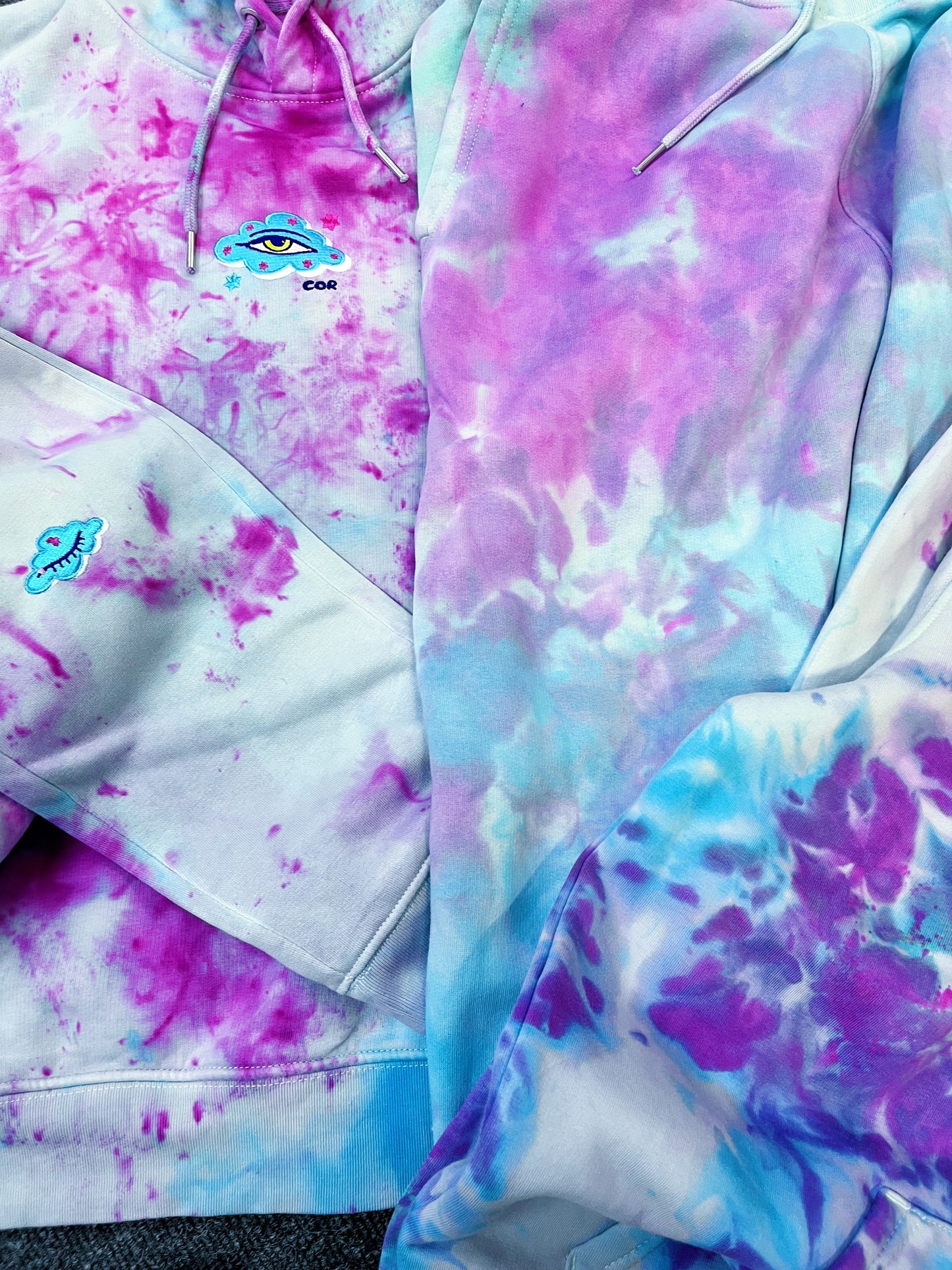 *SPECIAL* ICE DYE SLEEPY EYE HOODIE