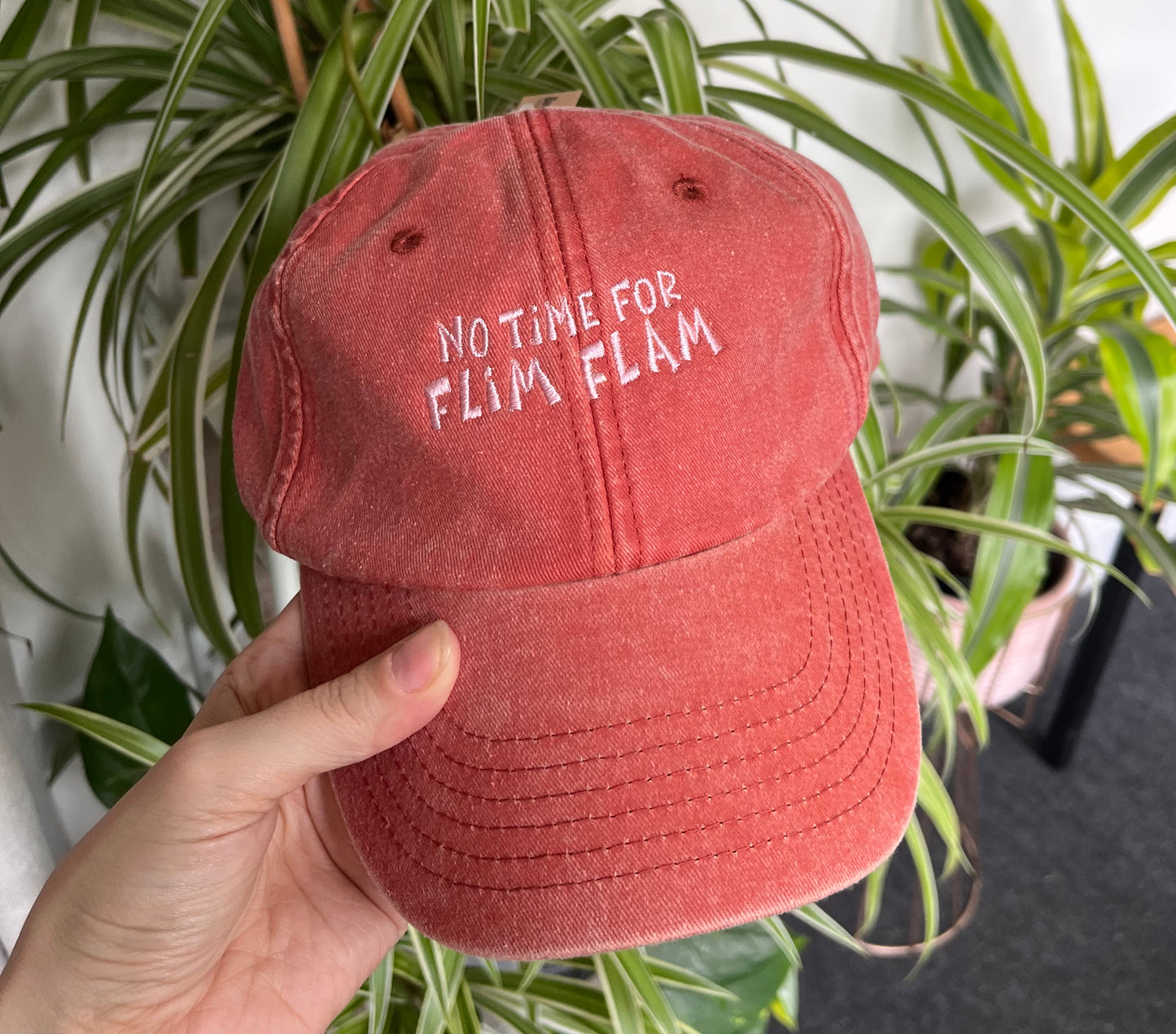 NO TIME FOR FLIM FLAM CAP
