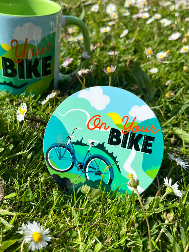 ON YOUR BIKE MUG + COASTER BUNDLE