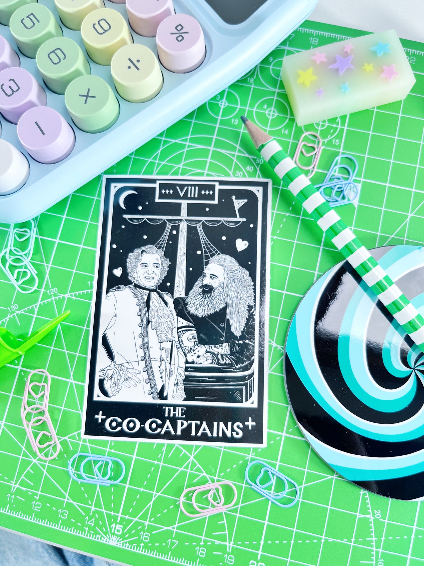 THE CO-CAPTAINS OFMD TAROT VINYL STICKER