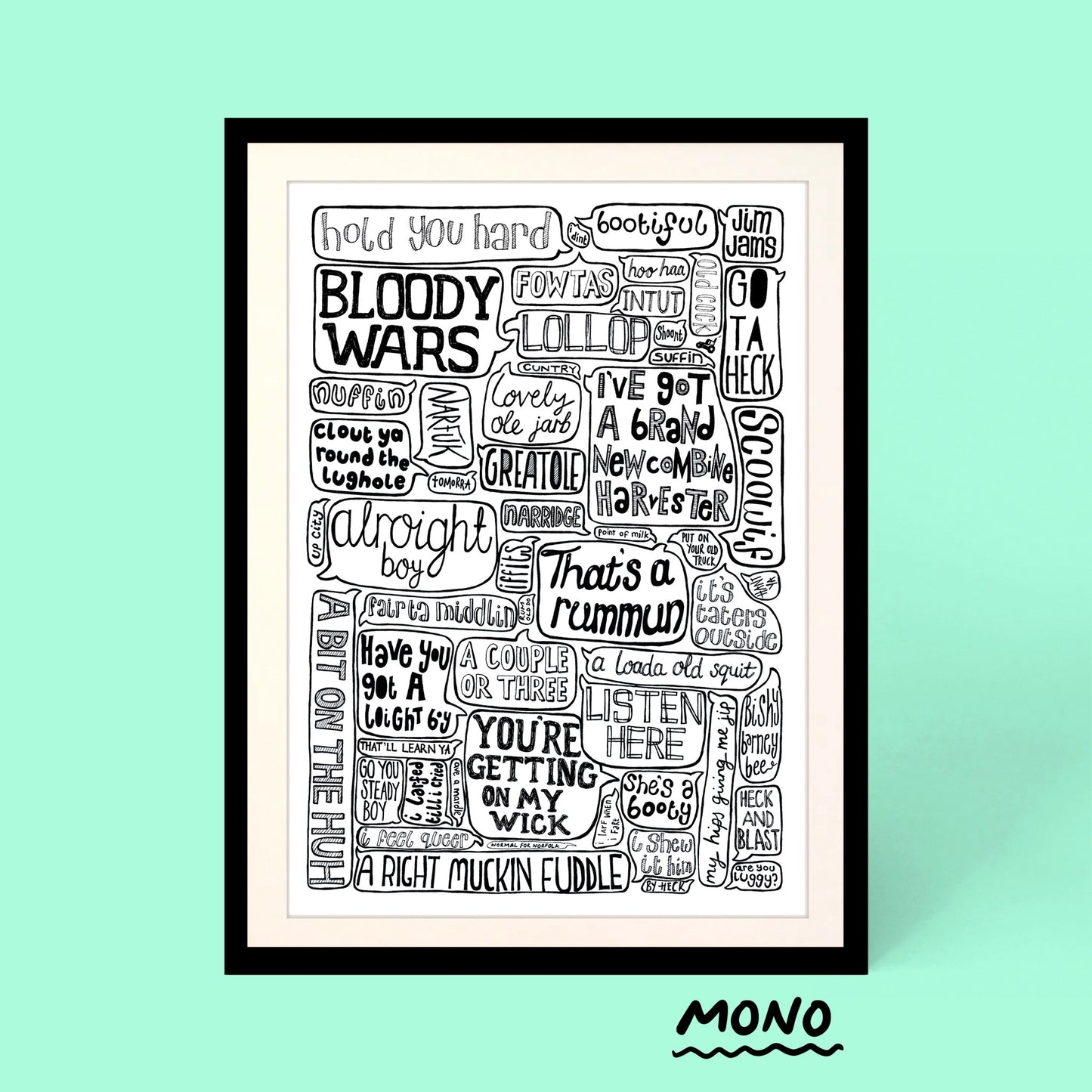 NORFOLK SAYINGS PRINT