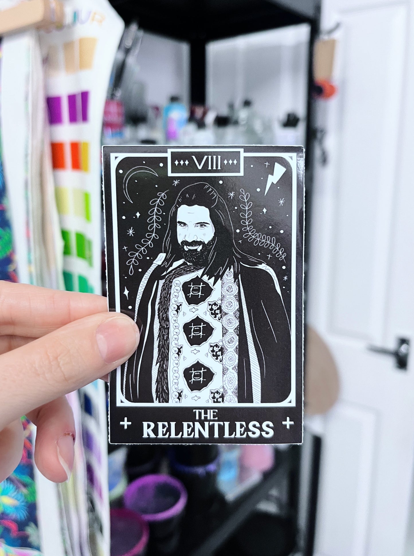 THE RELENTLESS WWDITS TAROT VINYL STICKER