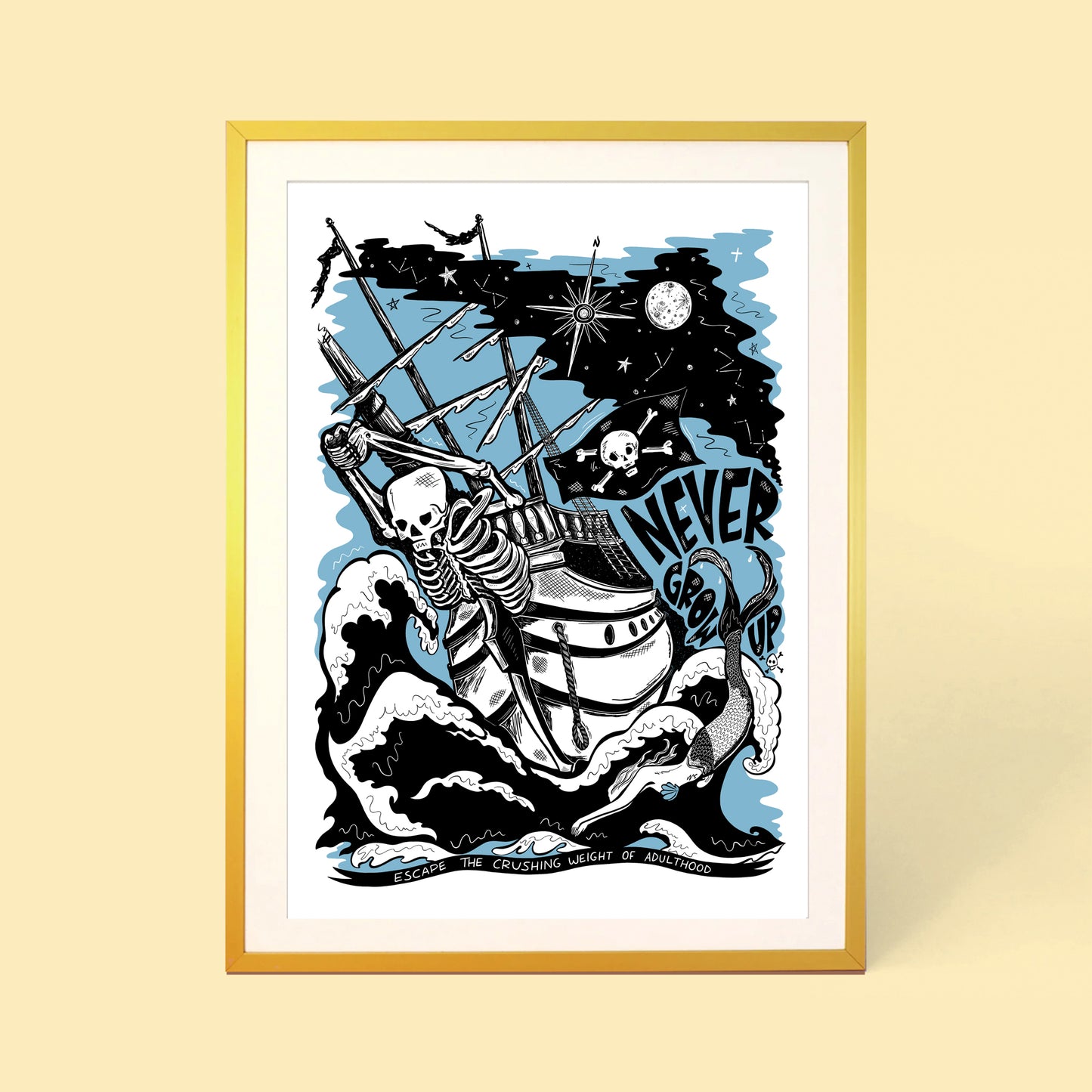 NEVER GROW UP PRINT