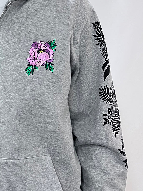 PEONY ZIP HOODY - SAMPLE SALE