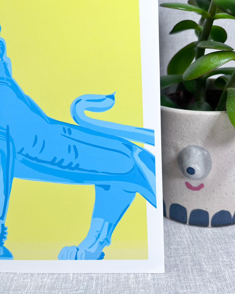 NORWICH LION PRINT