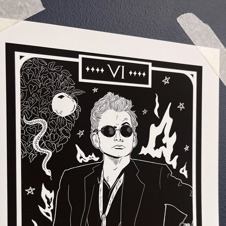 THE DEMON GOOD OMENS TAROT PRINT