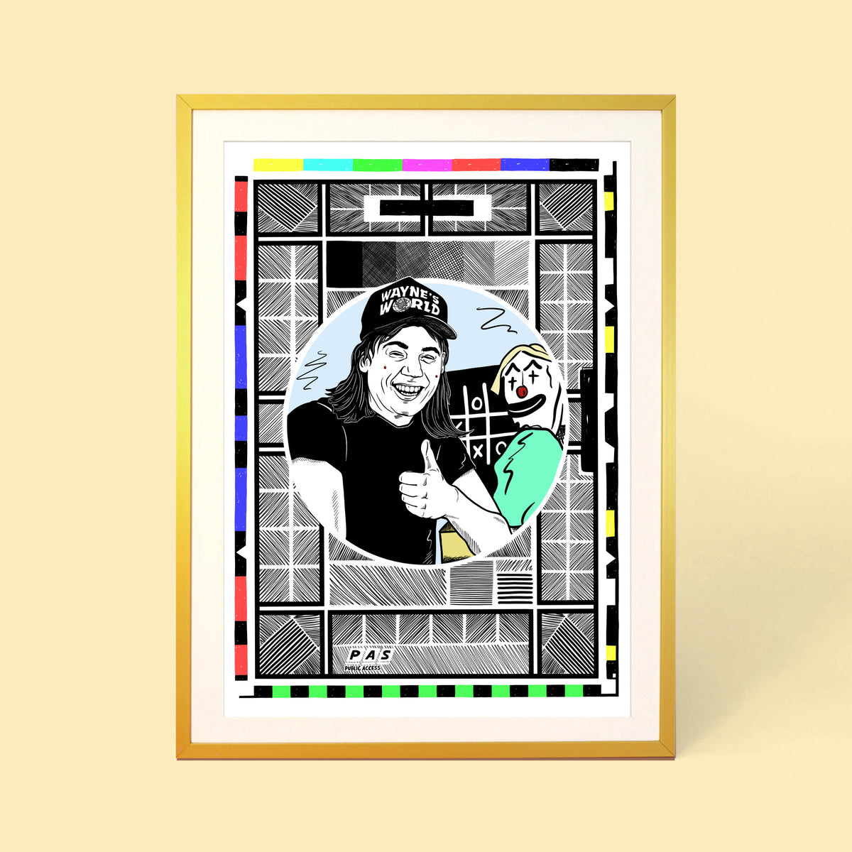 TEST CARD WAYNE PRINT