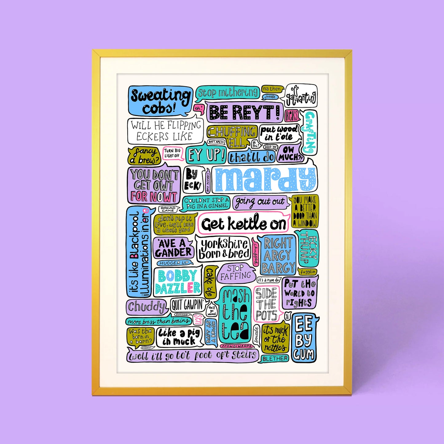 YORKSHIRE SAYINGS PRINT