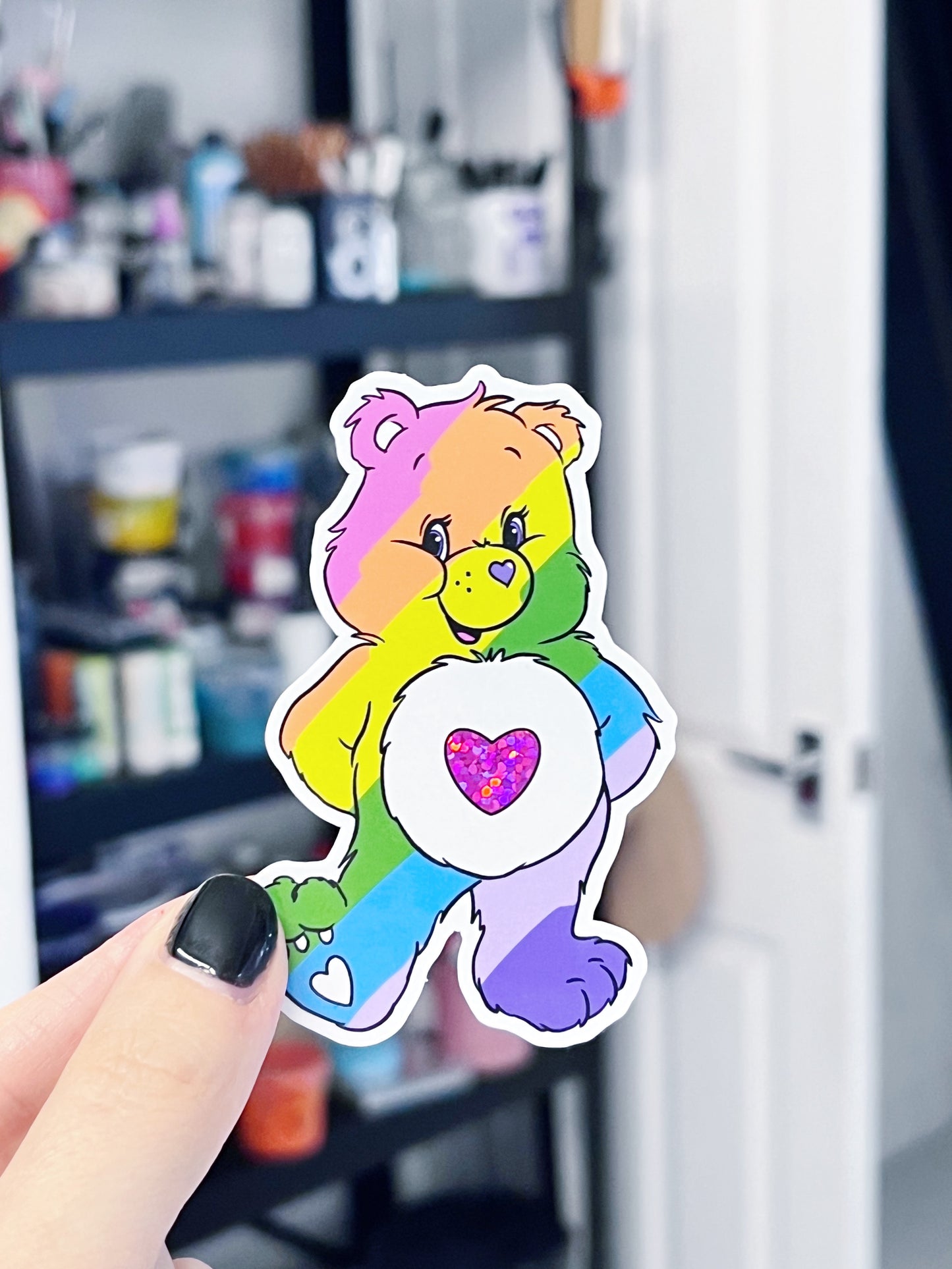 RAINBOW CARE BEAR STICKER
