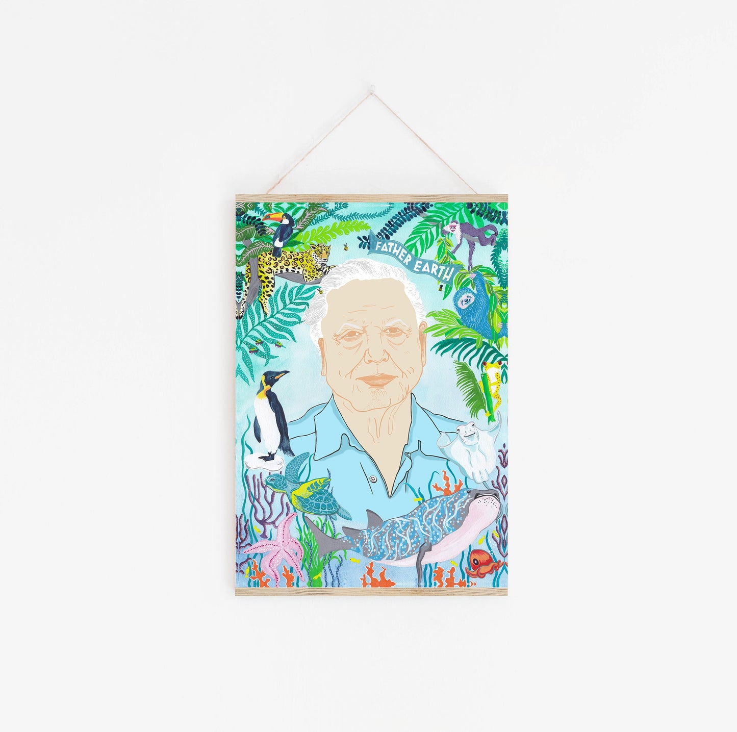 DAVID ATTENBOROUGH PRINT