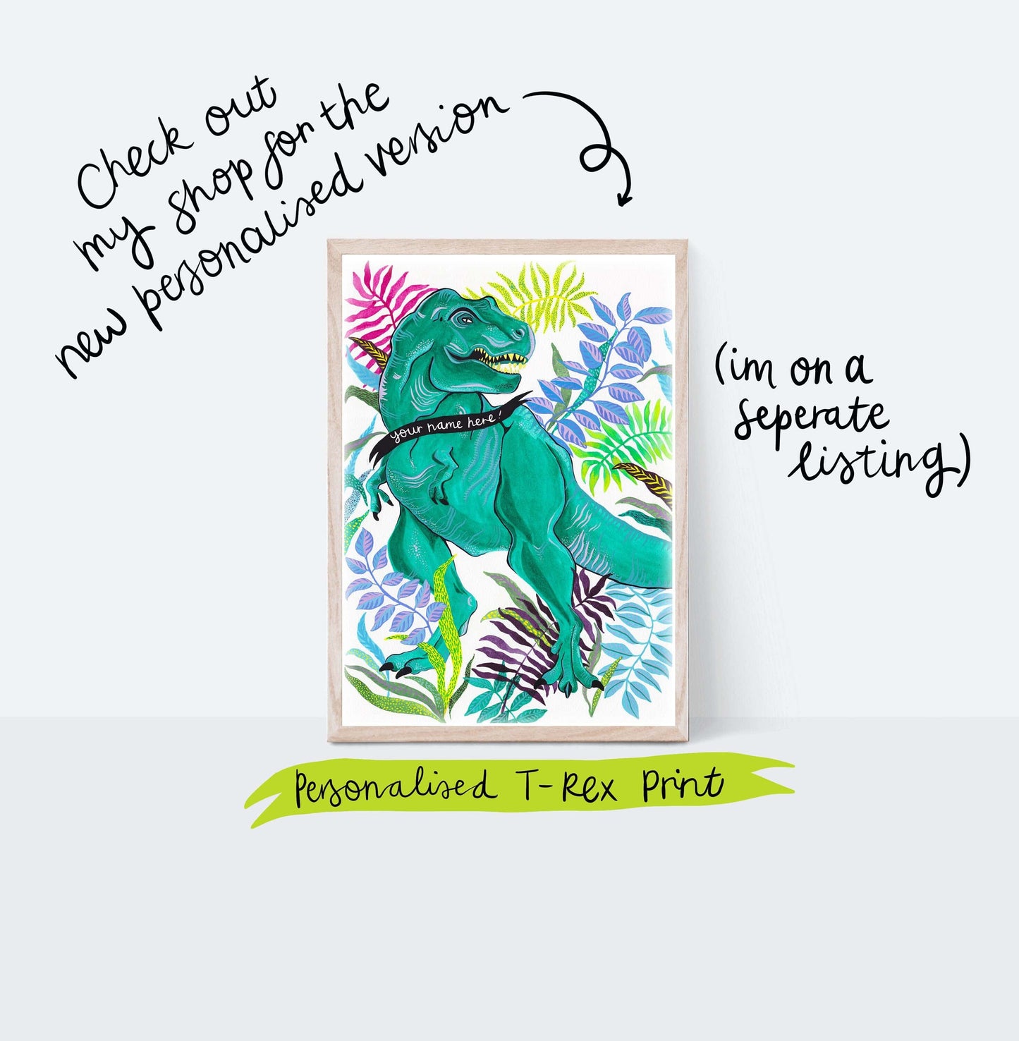 Ali Cottrell Design Prints T-REX PRINT