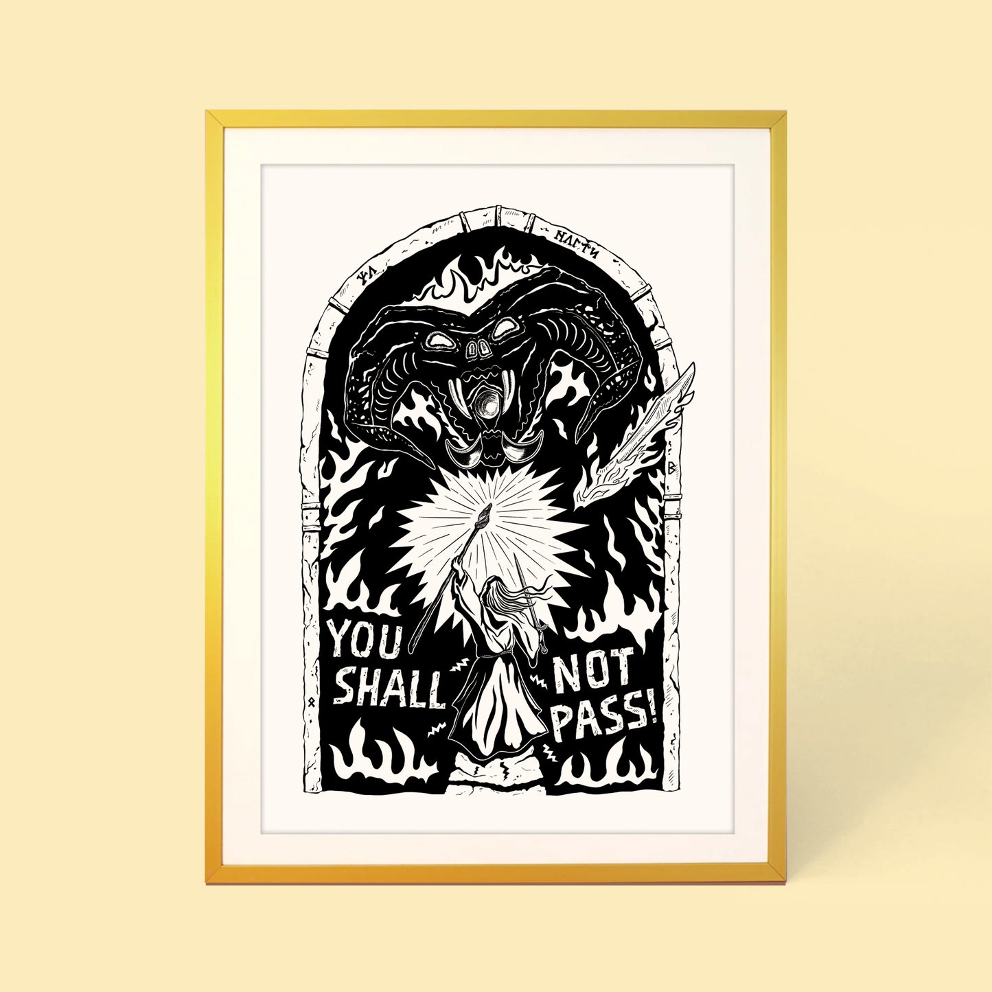 YOU SHALL NOT PASS PRINT