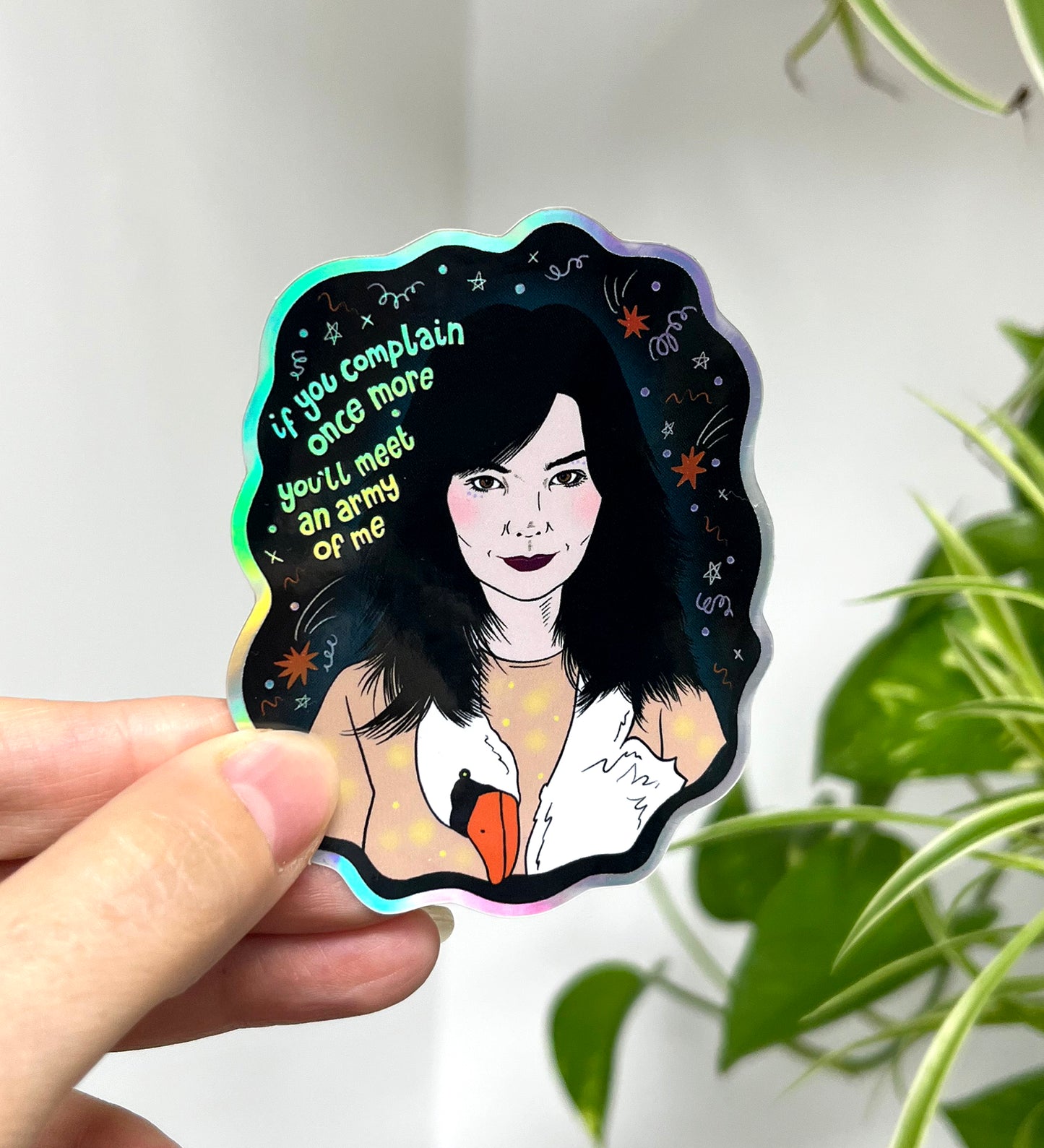 BJORK VINYL STICKER