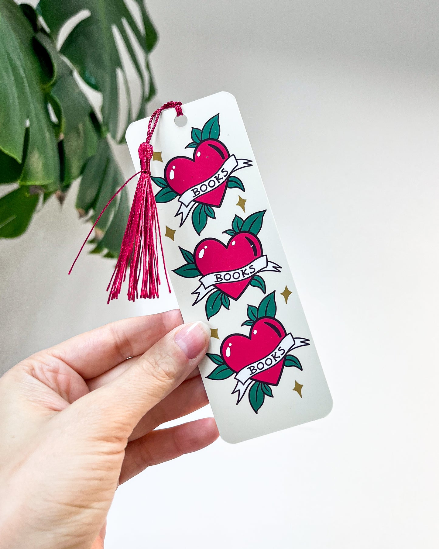 HEART BOOKS BOOKMARK