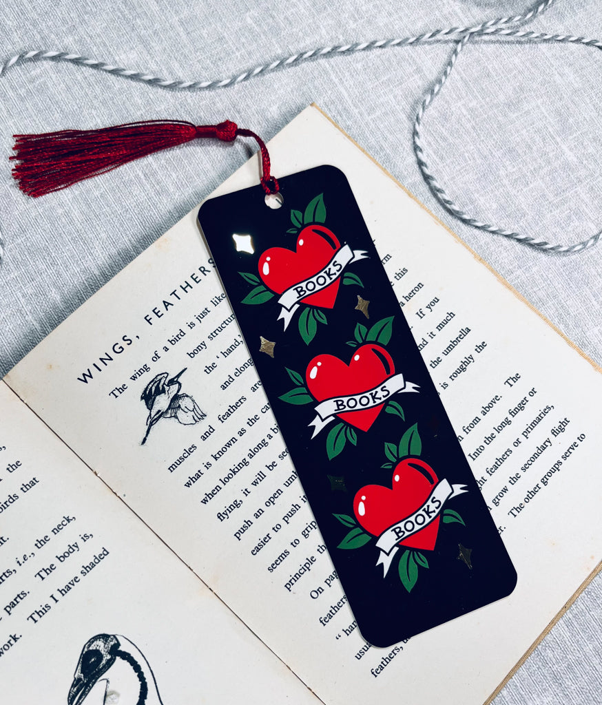 HEART BOOKS BOOKMARK