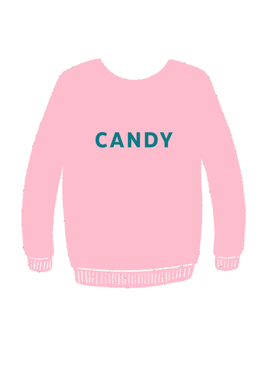 CANDY SWEATER - PRINT YOUR CHOICE OF DESIGN!