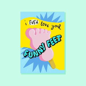 FUNNY FEET CARD