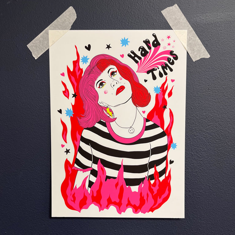 PARAMORE HARD TIMES PRINT