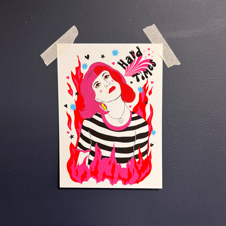 PARAMORE HARD TIMES PRINT