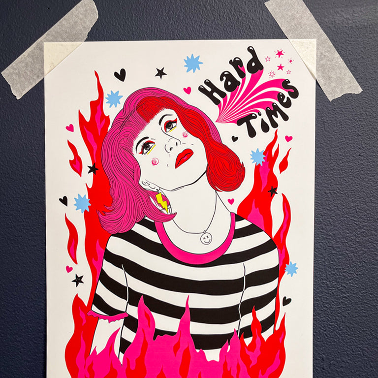 PARAMORE HARD TIMES PRINT