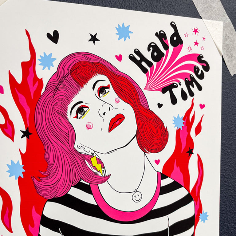 PARAMORE HARD TIMES PRINT