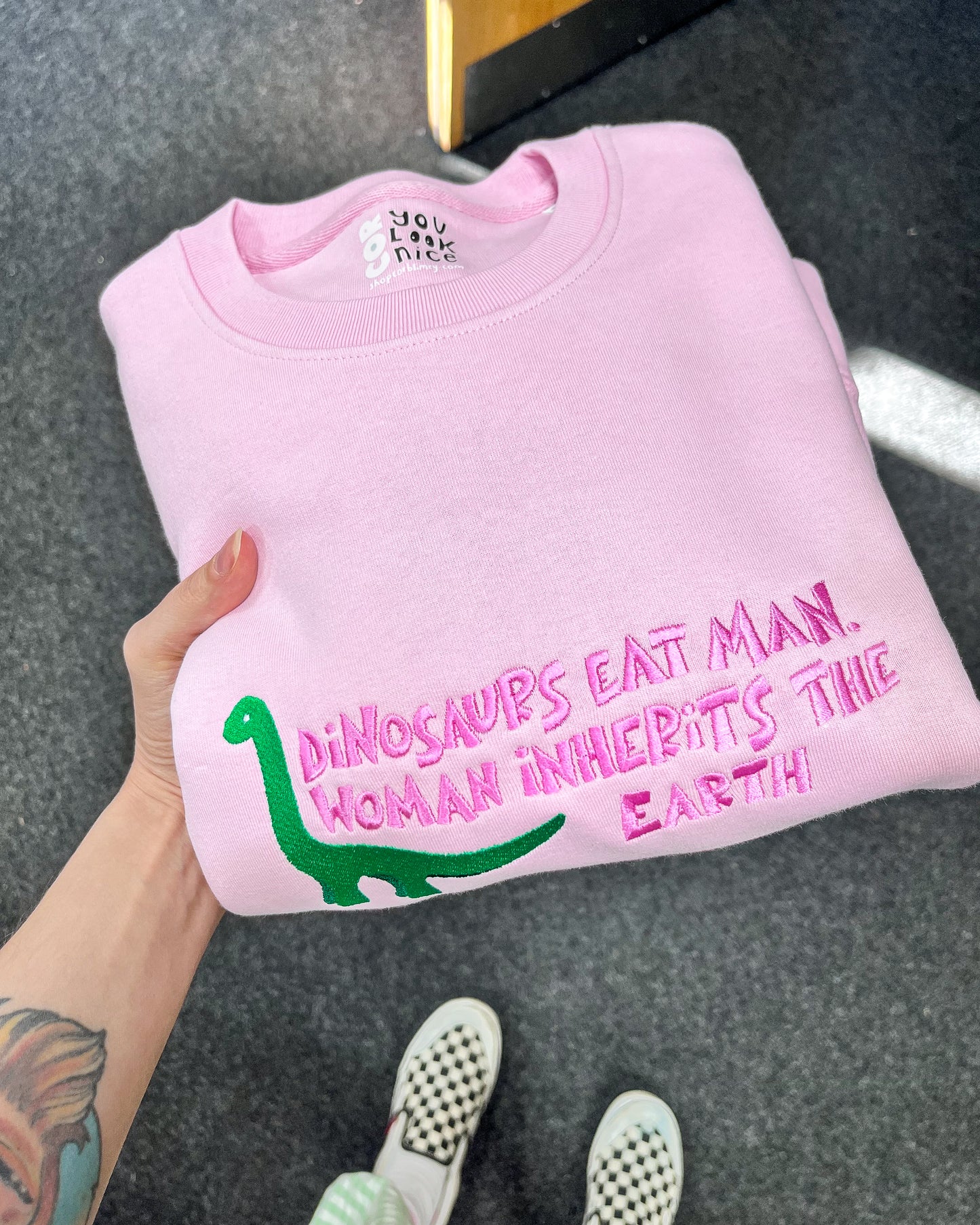 WOMAN INHERITS THE EARTH SWEATER