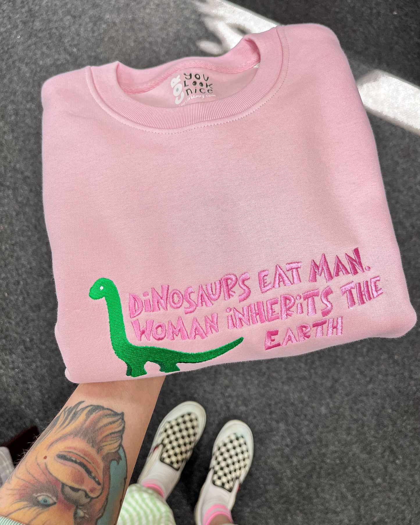 WOMAN INHERITS THE EARTH SWEATER