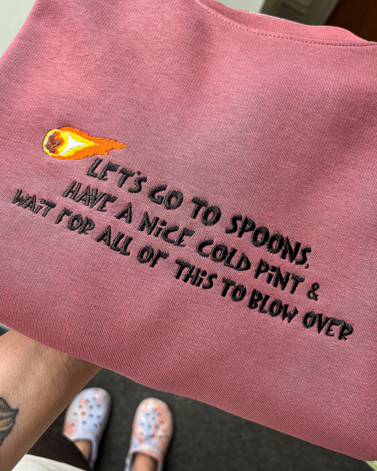 LETS GO TO SPOONS SHORTY TEE