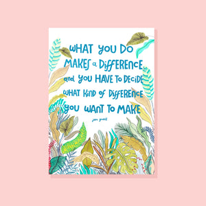 JANE GOODALL QUOTE CARD