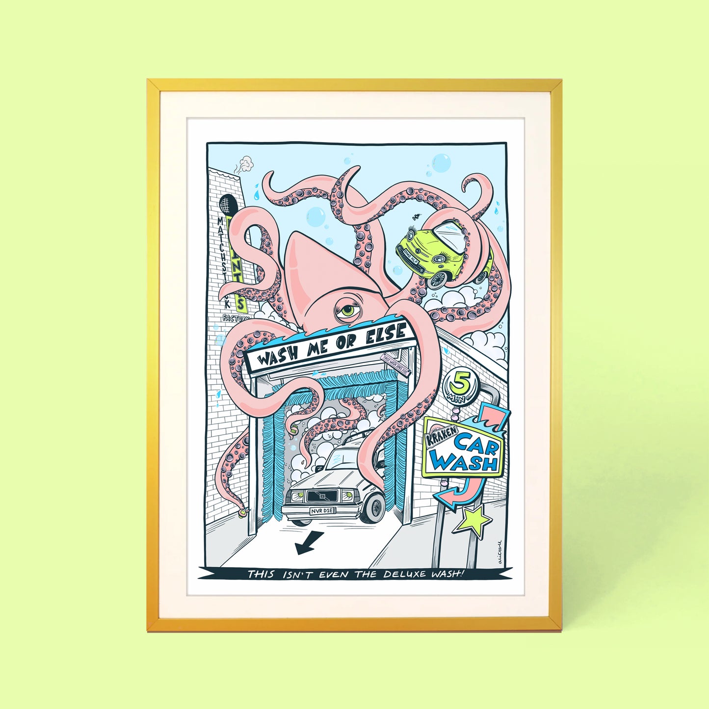 KRAKEN CAR WASH PRINT