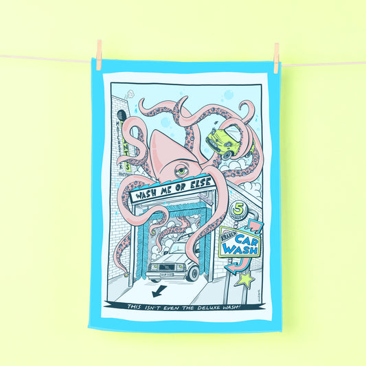 KRAKEN CAR WASH TEA TOWEL