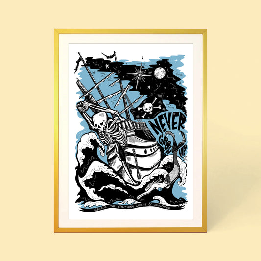 NEVER GROW UP PRINT