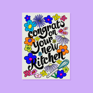 CONGRATS ON YOUR NEW KITCHEN GREETINGS CARD