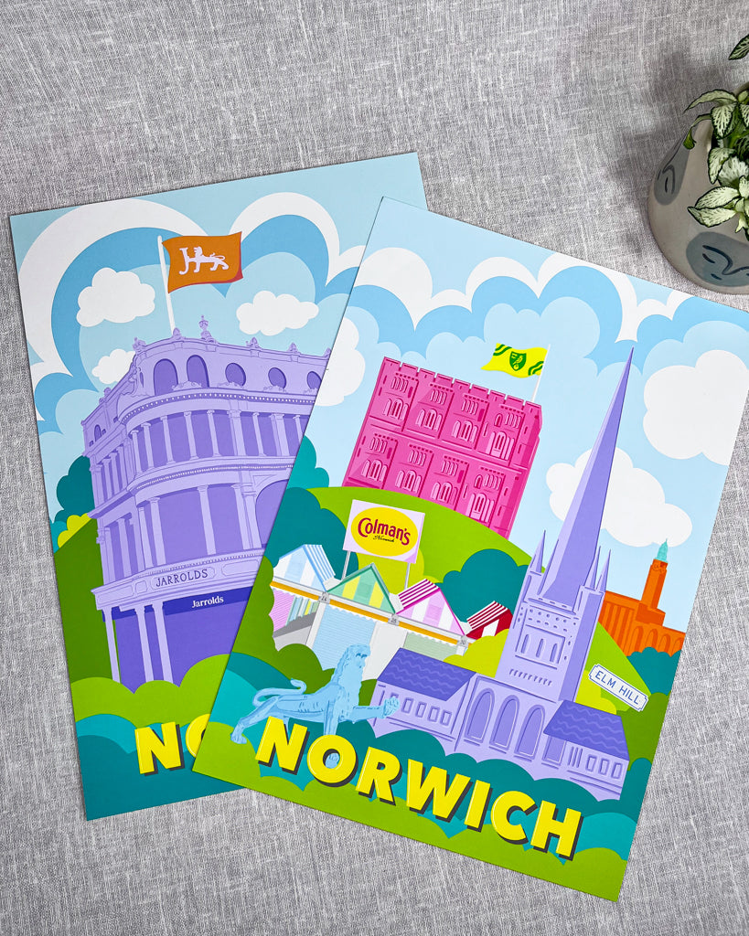 NORWICH LANDMARK PRINT