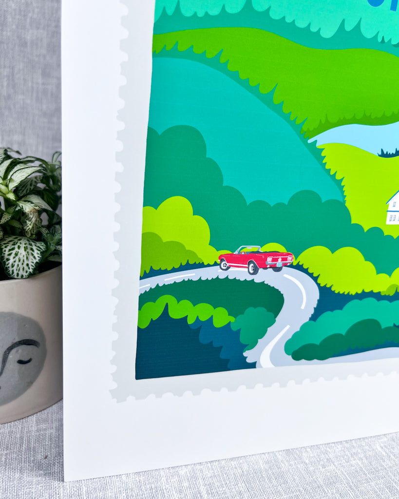 LOST UPSTATE PRINT