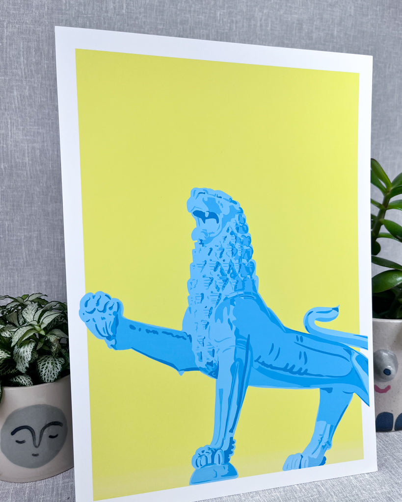 NORWICH LION PRINT