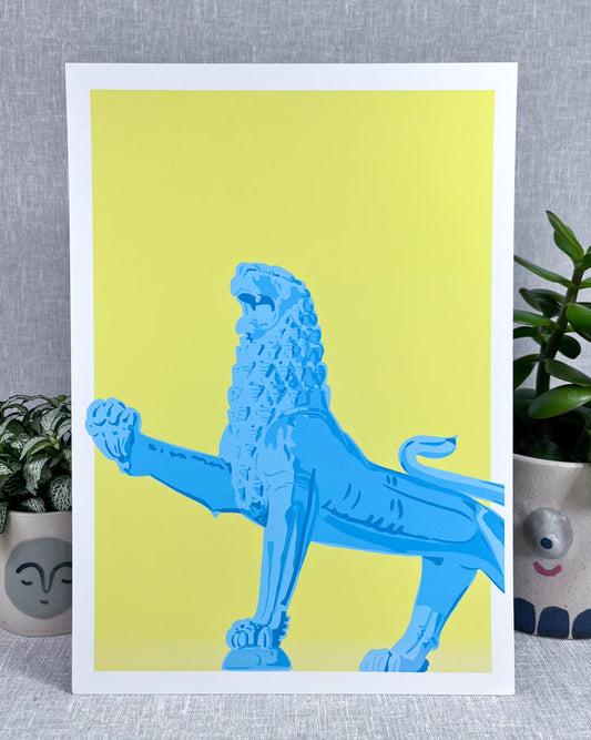 NORWICH LION PRINT