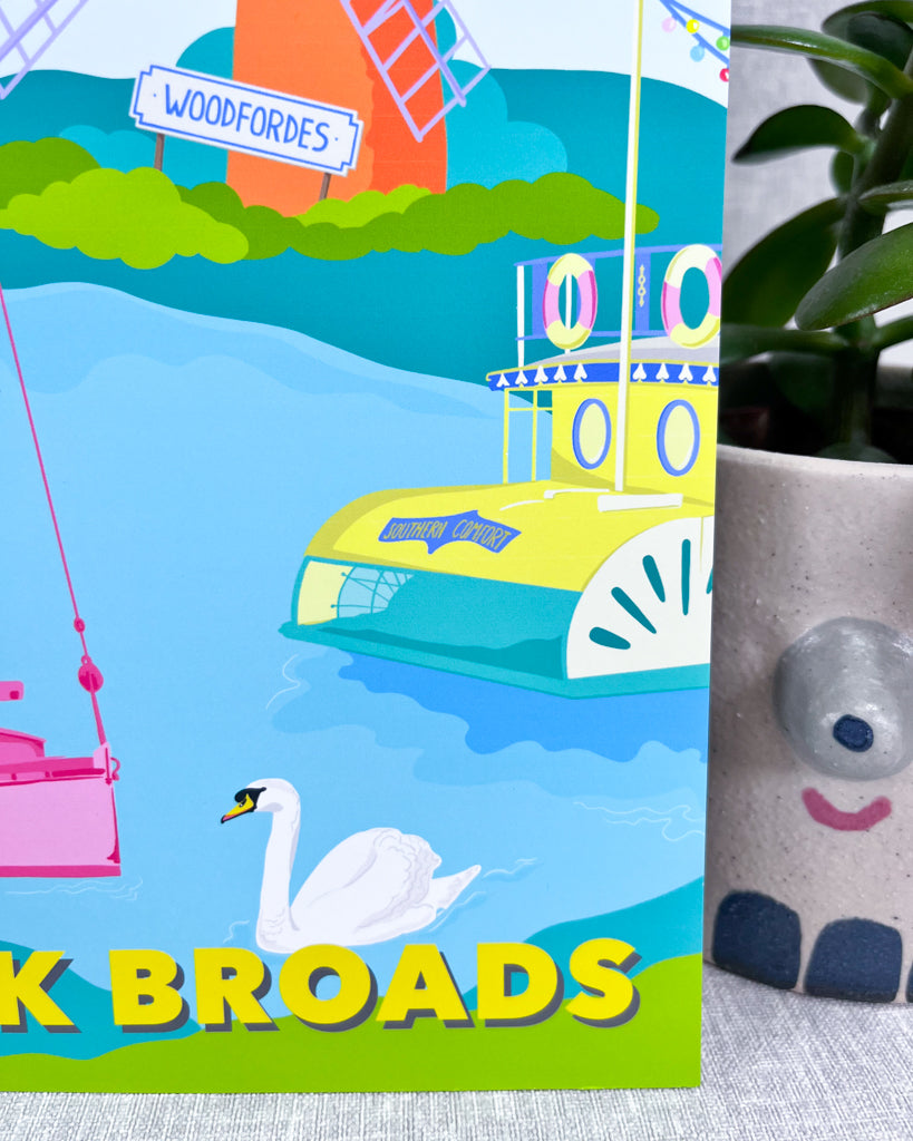 NORFOLK BROADS LANDMARK PRINT