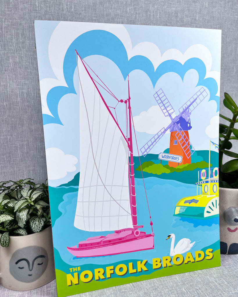 NORFOLK BROADS LANDMARK PRINT