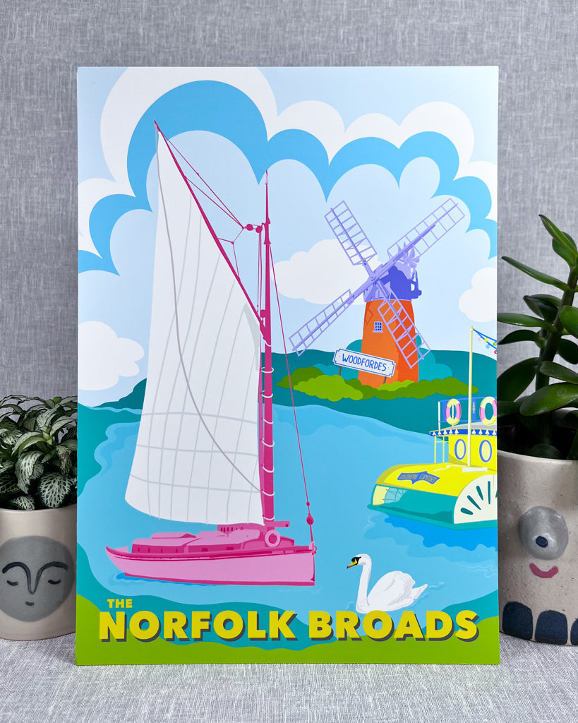 NORFOLK BROADS LANDMARK PRINT