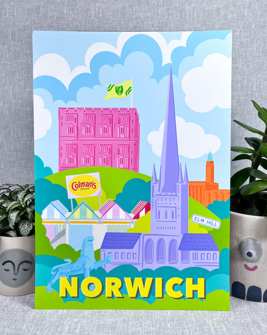 NORWICH LANDMARK PRINT