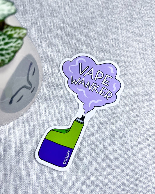 VAPE WANKER VINYL STICKER