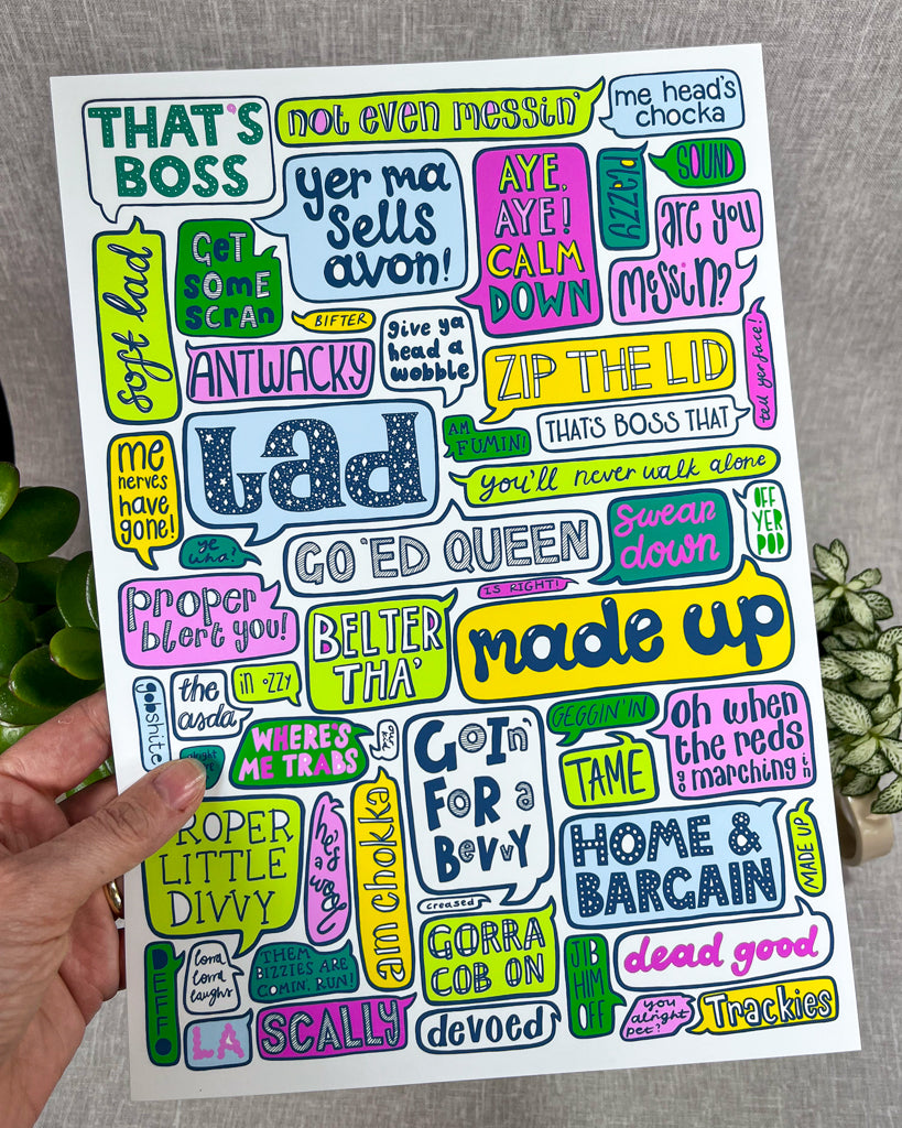 LIVERPOOL SAYINGS PRINT
