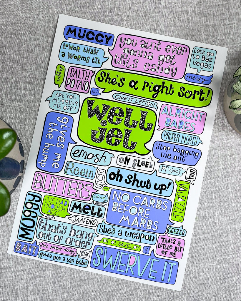 ESSEX SAYINGS PRINT