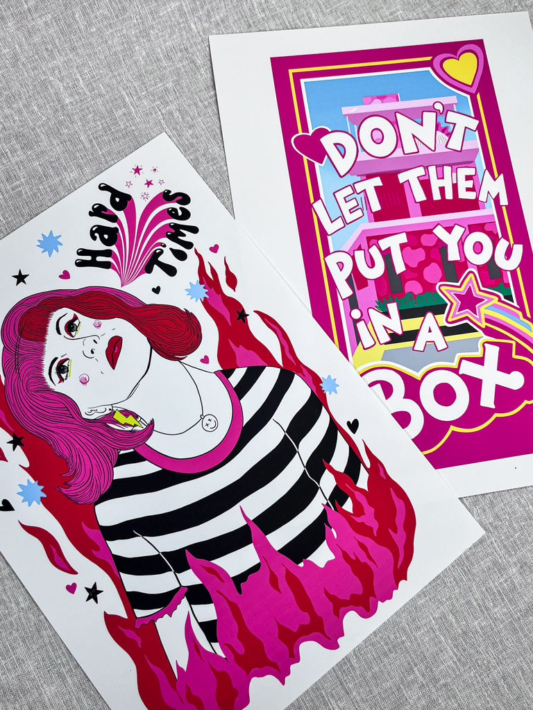 DONT LET THEM PUT YOU IN A BOX PRINT