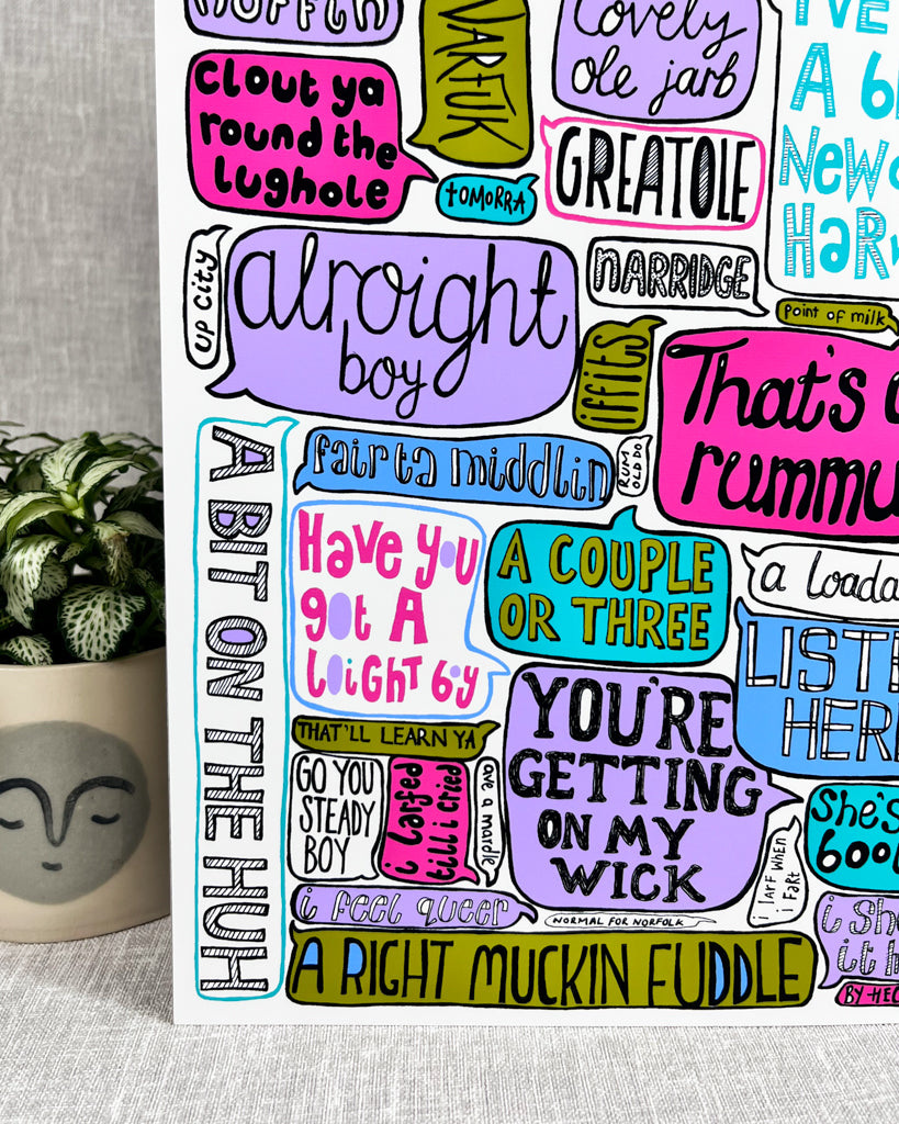 NORFOLK SAYINGS PRINT