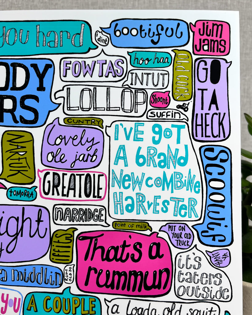 NORFOLK SAYINGS PRINT